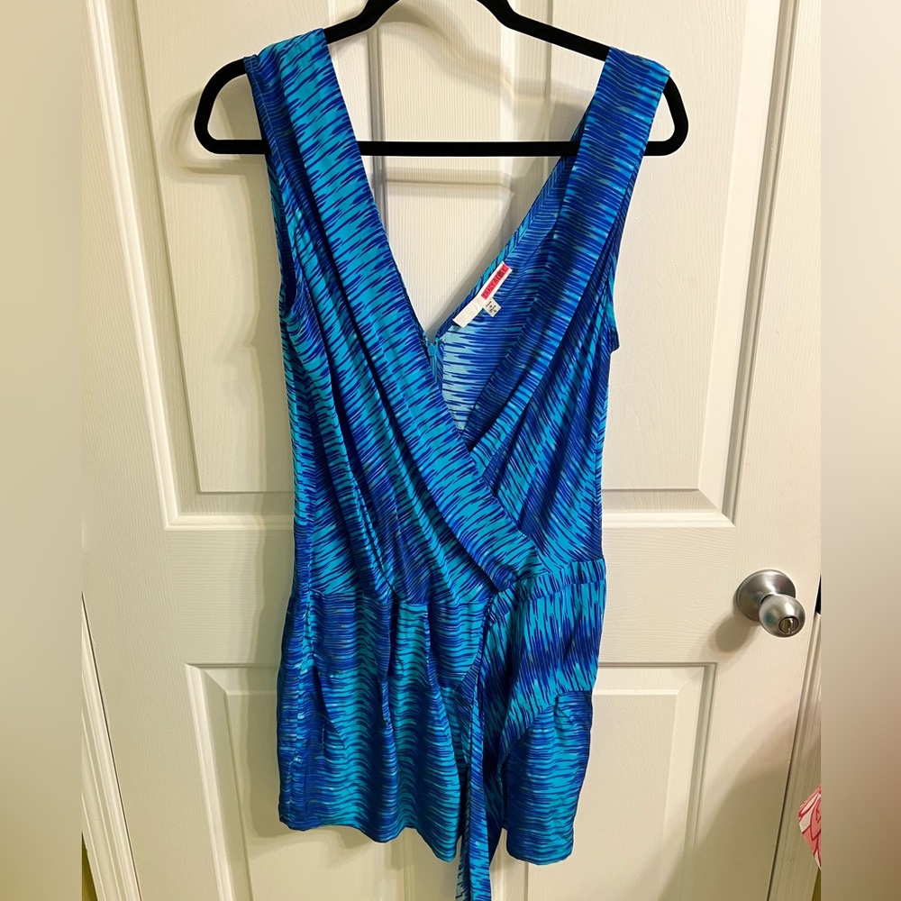 Tracy Reese Blue Silk Mini Dress-Size 6 - Picture 2 of 7